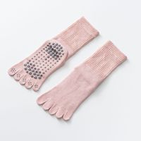 Chaussettes antidérapantes pour femmes, d'intérieur, de fitness, de yoga, de pilates, antidérapantes, séparatrices d'orteils.