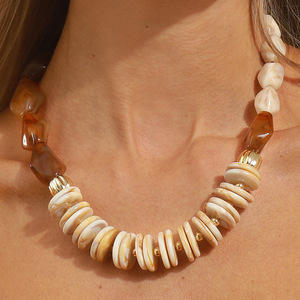 Collar de Cuentas de Resina de Lujo Retro Grueso para Mujer, Joyería de Moda Kaimei 2026, Nuevo Collar de Cuentas para Invierno, Cadena para Suéter - Product Image 6