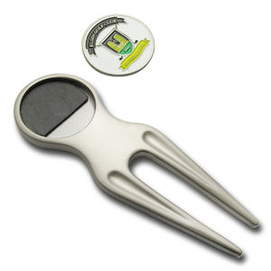 Outil de réparation de balles de golf magnétique en zinc-fer et fourche à divots, cadeau promotionnel - Product Image 2