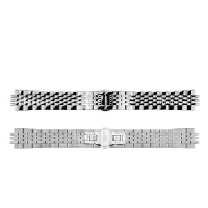 Vintage Luxury 20cm Stainless Steel Elastic Watch <b>Strap</b> with Silver Butterfly Clasp Collection Friendly Fashion Band - Product Image 1