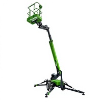 Plateforme élévatrice articulée pliable de 10m, 12m, 14m, 16m, 18m, nacelle élévatrice remorquable, nacelle télescopique, plateforme de travail en hauteur