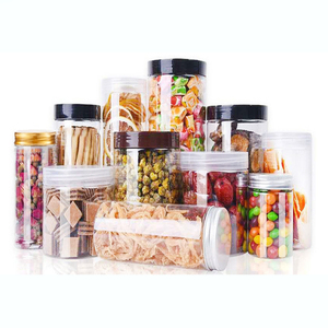 Tarros de Plástico de Buena Calidad con Tapas <span class=keywords><strong>para</strong></span> Alimentos, Envases de <span class=keywords><strong>Crema</strong></span>, Contenedores de Plástico, Tarros <span class=keywords><strong>para</strong></span> Encurtidos en Stock - Product Image 4