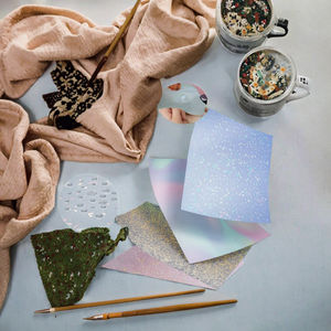 Película de Laminación Transparente Holográfica Estrella para Hojas A4, Película de Laminación en Frío con Adhesivo Acrílico, Impermeable, para Cartón - Product Image 3