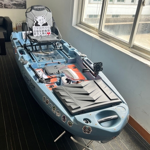 Kayak Modular de 10 pies 2025 con Certificación CE, Bote de Pesca Individual con Compartimento de Almacenamiento de 60L, Motor Fishman, PE, para Actividades Acuáticas - Product Image 1