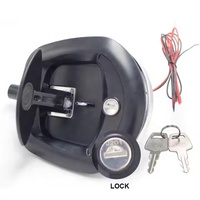Serrure de coffre de camion électrique 12V avec poignée en T, serrure à compression, serrure à queue de baleine, serrure de porte de compartiment de camping-car
