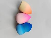 Nouveau dégradé de couleur beauté mélange maquillage éponge cosmétique bouffée éponges douces poudre bouffée femmes maquillage accessoires outils de beauté