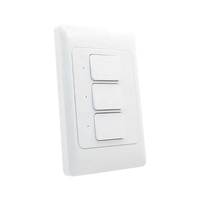 SAA Australia Saklar Dinding Tanpa Tombol Netral 1/2/3 Gang Saklar Lampu WiFi Pintar Saklar Pintar Berfungsi Dengan Alexa dan Google