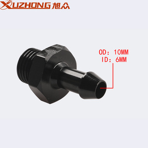 Vanne de régulation de pression de carburant Xuzhong 10 mm de diamètre extérieur 6 mm de diamètre intérieur en aluminium pour systèmes de réglage de moteur automobile - Product Image 1