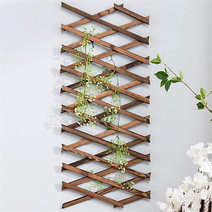 Jardinière d'intérieur extensible suspendue en <span class=keywords><strong>bois</strong></span> Cadre en <span class=keywords><strong>treillis</strong></span> Support vertical pour plantes à air Mur en <span class=keywords><strong>treillis</strong></span> de <span class=keywords><strong>bois</strong></span> pour pots de fleurs de jardin Jardinières - Product Image 3