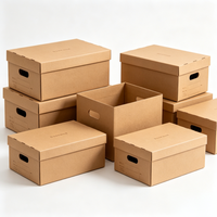 Carton pliable grande capacité, impression personnalisée, pour vêtements, articles vestimentaires, e-commerce, expédition en gros