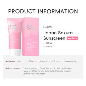 Güneş koruyucu koruma ile LAIKOU japonya SAKURA yüz kremi ve losyon Sakura yüz nemlendirici - Product Image 4