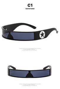 Vente chaude protection UV une pièce lunettes de soleil mode lunettes de soleil cadre petites nuances lunettes de soleil luxe y2k lunettes de soleil vint - Product Image 4