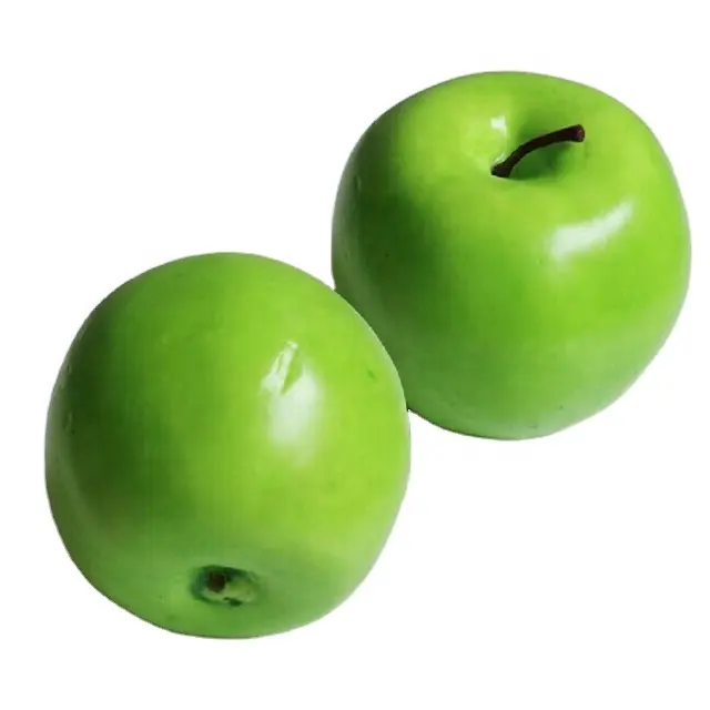 Pomme artificielle rouge-Fruit délicieux pommes en plastique faux décoratif