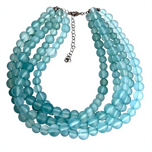 การออกแบบที่ไม่ซ้ํากันที่มีสีสันเรซิ่นจี้แฟชั่นเครื่องประดับ Fine สําหรับผู้หญิงขายส่งที่กําหนดเอง Handmade สร้อยคอเรซิ่น - Product Image 3