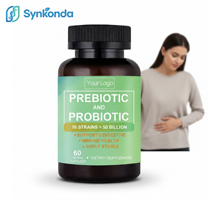Suplemento de Probióticos y Prebióticos OEM, 50 Mil Millones de UFC, Salud Inmunológica y Digestiva <span class=keywords><strong>para</strong></span> Mujeres, Cápsulas Vegetales de Liberación Retardada, 60 Unidades - Product Image 1