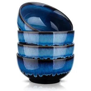 Cuencos de cerámica de porcelana de alta calidad, tazones para cereales, ensalada, Pasta, sopa, postre, <span class=keywords><strong>Mora</strong></span>, para Cocina - Product Image 1