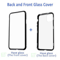 Protection 360 Adsorption magnétique Housse en verre trempé pour iPhone SE 2020