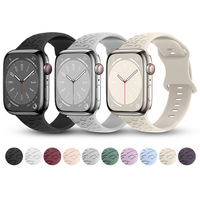 Bracelet gravé léopard pour Apple Watch 40mm 38mm 41mm 44mm 45mm 49mm femmes, remplacement de bracelet en silicone sport pour IWatch Ultra