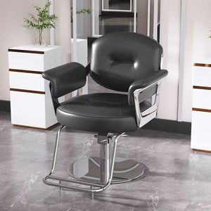 Fauteuil de Salon de Coiffure Tendance en Acier Inoxydable, Chaise de Barbier Réglable Multifonction pour Coupe et Coloration en Salon - Product Image 5