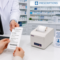 Imprimante thermique sans fil 80 mm pour reçus de caisse de supermarché, en gros, en stock