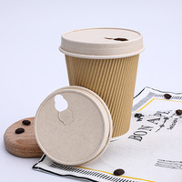 Gobelets en papier personnalisés gobelets en papier à mur unique gobelet en papier écologique café et couvercle