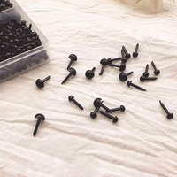 En stock – Yeux et nez en plastique noirs pour accessoires de poupée en peluche à crocheter (3 mm, 4 mm, 5 mm, 6 mm, 7 mm, 8 mm)
