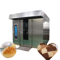 Four rotatif commercial pour boulangerie, 18/24/32 plateaux, alimentation gaz/électrique, neuf, fournisseur chinois