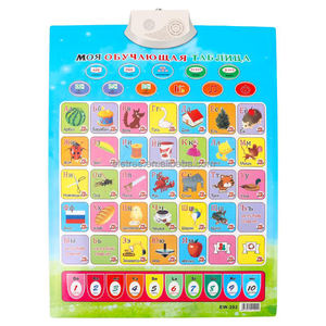 <span class=keywords><strong>Alphabet</strong></span> interactif électronique personnalisé pour enfants Tableau mural couleur <span class=keywords><strong>Audio</strong></span> parlant <span class=keywords><strong>Russe</strong></span> Anglais Livre parlant Poster - Product Image 1