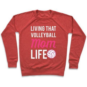 Vivere quella felpa girocollo della vita della mamma di pallavolo - Product Image 2