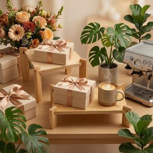 Bandejas de madera personalizadas para postres, bandejas para pasteles de cumpleaños, bandejas de madera maciza para quesos y delicatessen. - Product Image 1