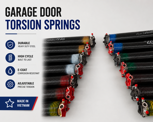 Adjustable Garage <b>Door</b> Torsion <b>Springs</b> Heavy Duty Steel E-Coat Corrosion Resistant Made In Vietnam - Product Image 1