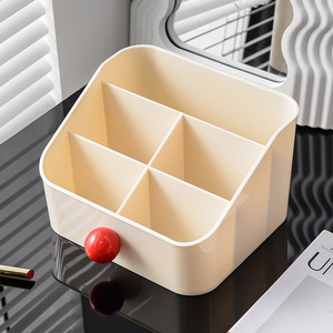 Cosmetic Storage Box Plastic <b>Desk</b> Organizer With Dividers For Makeup Skincare Student <b>Desk</b> Home Office Use - Product Image 4