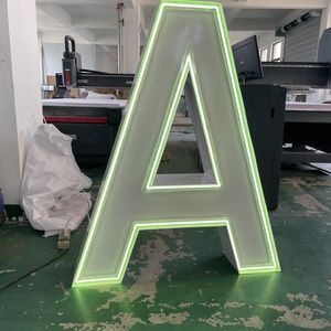 Custom 3ft 4ft LED luce al Neon con lettere di applicazione per interni in metallo grande grande, in acciaio inox 3D, segno di scritta - Product Image 2