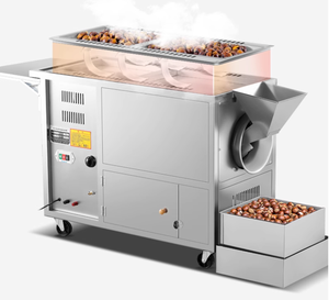 Máquina tostadora de cacahuetes rotativa de tambor eléctrico de Gas 0r/tostadora de nueces/maquinaria para asar nueces - Product Image 3