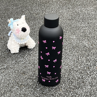 Gobelet isotherme en acier inoxydable personnalisé de la série Ribbon Bear, 17 oz/500 ml, bouteille à double paroi sous vide pour boissons chaudes/froides