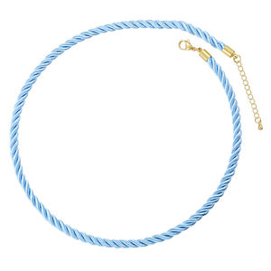 Nouveau gros 5mm torsadé <span class=keywords><strong>soie</strong></span> chaîne corde chaînes à la main tressé coloré <span class=keywords><strong>cordon</strong></span> collier or serrure <span class=keywords><strong>fermoir</strong></span> bijoux à la mode - Product Image 6