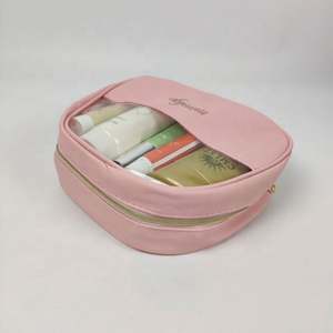 Pvc clair sac cosmétique pour brosse beauté soins de la peau en gros Logo personnalisé étanche clair Transparent coloré Pu trousse de maquillage - Product Image 4