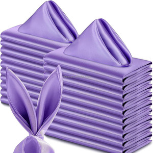 Serviettes de table carrées en satin pour banquets de mariage romantiques mouchoir de dîner en tissu de <span class=keywords><strong>restaurant</strong></span> doux - Product Image 1