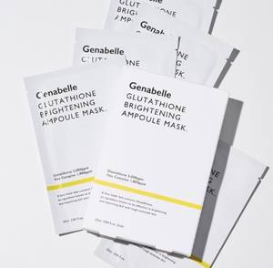 Masque Ampoule Éclaircissant au Glutathion GENABELLE 4PCS – Masque Coréen Éclaircissant au Glutathion pour Soins de la Peau et Blanchiment - Product Image 1