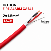 Câble d'alarme incendie CPR 2*1.0mm blindé avec gaine LSZH et isolation en caoutchouc silicone, fils de cuivre toronnés PH30 PH120 2*1.5mm 2*1.0mm 2*2.5mm