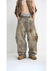 Pantaloni <span class=keywords><strong>Jeans</strong></span> da <span class=keywords><strong>uomo</strong></span> con Logo personalizzato a forma di Double-gambale a vita <span class=keywords><strong>larga</strong></span>, <span class=keywords><strong>Jeans</strong></span> a vita <span class=keywords><strong>larga</strong></span>, pantaloni in Denim da <span class=keywords><strong>uomo</strong></span> - Product Image 3