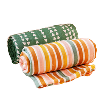 Couverture d'été Kangobaby personnalisée avec motif de lapin, tissu confortable et respirant pour nouveau-né, emmaillotement sécurisé