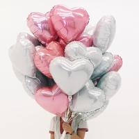 Décorations de mariage Filles Cadeaux Ballon Fournitures de Valentine Jour 18 pouces Rouge Or Rose Amour Coeur Forme Feuille Ballons