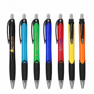 Manufacturers Hot Press Plastic Ballpoint Pen Office Signature Pen Smooth Writing Can Be Customized LOGO - Product Image 1