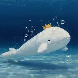 Recién llegado, simulación de felpa, ballena blanca, Animal relleno, almohada, regalo de cumpleaños para niños, cojín de ballena blanca suave y realista - Product Image 2