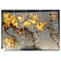 Dalle de marbre blanc Onyx Pandora rétroéclairée, carrelage de marbre Patagonia, pierre naturelle polie moderne de luxe, brésilienne