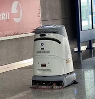 Robot Pembersih Lantai Komersial Otonom, Robot Penyapu Lantai Industri Cerdas, Layanan untuk Gudang, Pabrik, dan Pusat Perbelanjaan