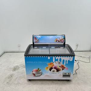 Vitrine Réfrigérée à Glace Coulissante avec Plateau en Verre pour Grand Magasin et Centre Commercial - Product Image 1