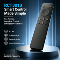 Télécommande multifonctionnelle RCT3013 à 13 touches, télécommande sans fil IR/BLE OEM ODM pour TV