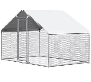 בחוץ כלוב פלדה גלוון פלדה כלב לרוץ כלוב הליכה גדול כלב kennel uv הוכחה מוצלת חיית מחמד לרוץ בית ארנב - Product Image 4